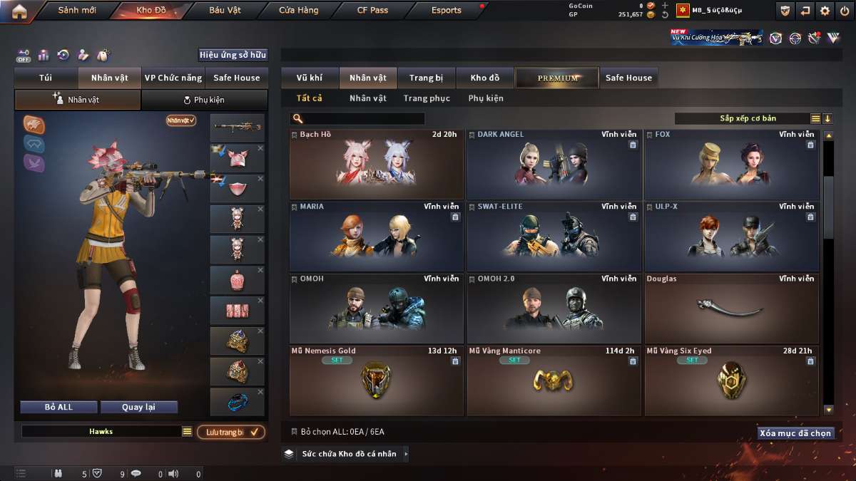 shop acc cf uy tin gia re